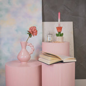 Side table - cylinder - light pink 
