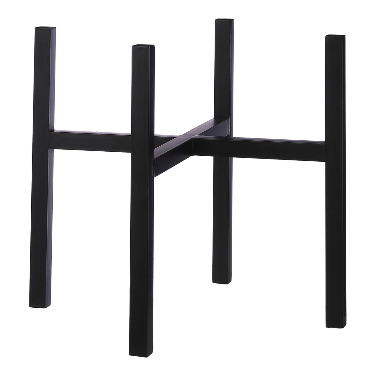 Ascot Plant Stand XL - L46 x W46 x H40 cm - Metal - Black