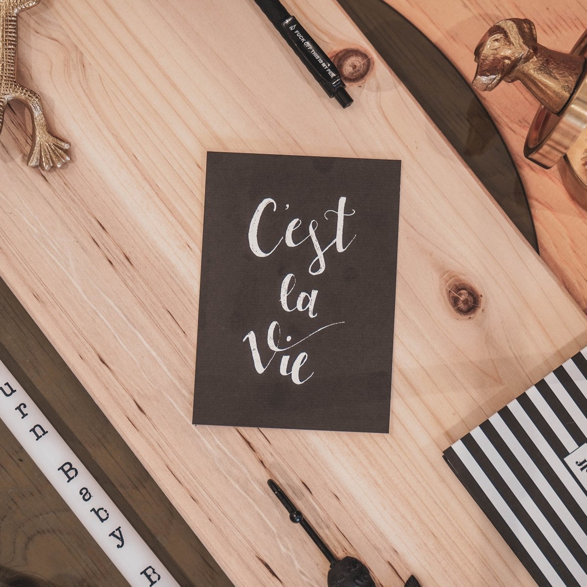 Postcard - Paper - C'est la Vie - Set of 5 