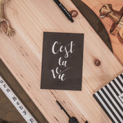 Postcard - Paper - C'est la Vie - Set of 5 