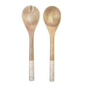 Abstract Wooden Salad Covers