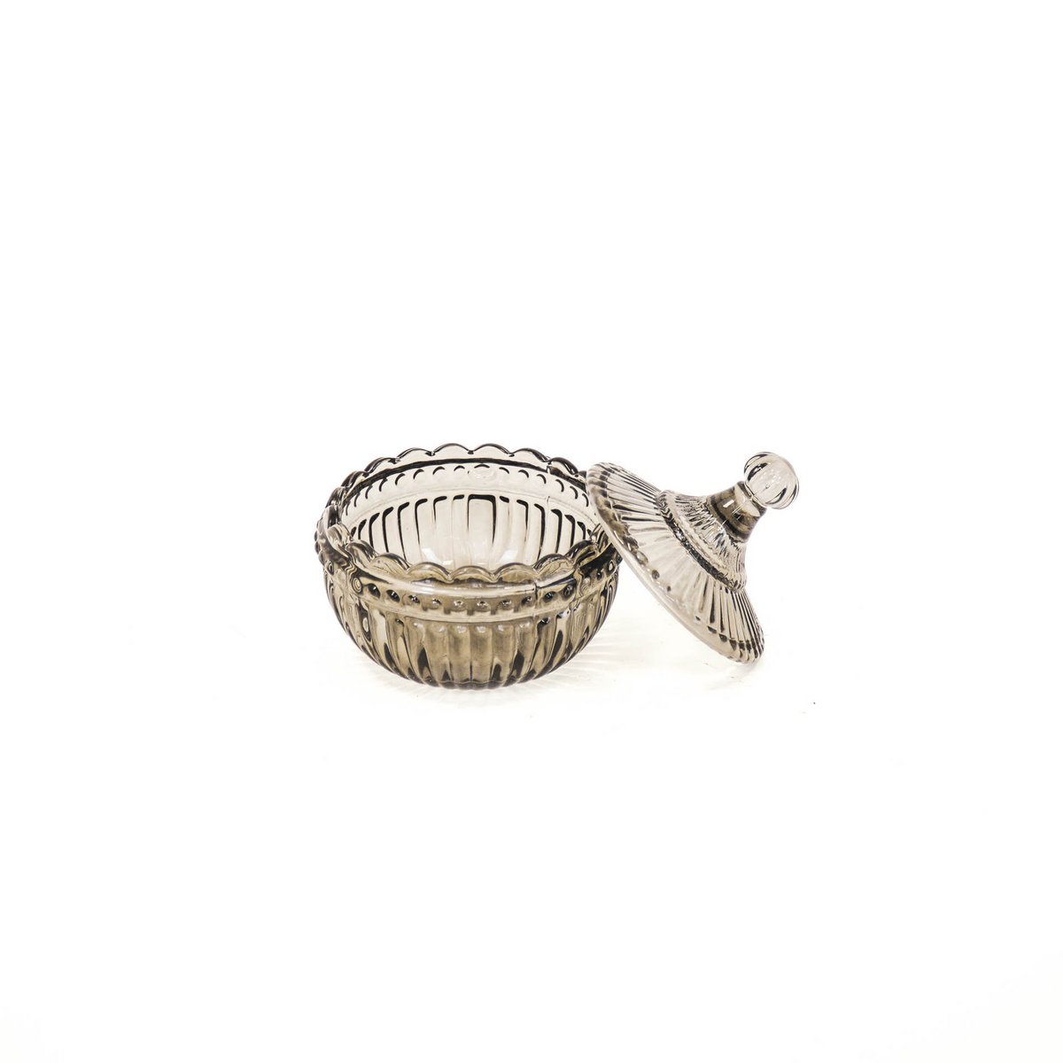 Pot - Glas - Smokey - 9,5x9,5cm