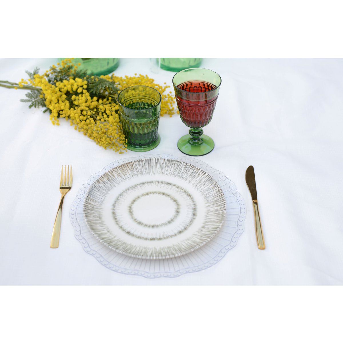 Khaki Porcelain Flat Plate