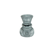 Kaars/Theelichthouder - Glas - Smokey - 6x8cm