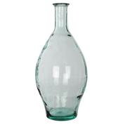 Kyara Bottle Vase - H60 x Ø28 cm - Recycled Glass - Transparent