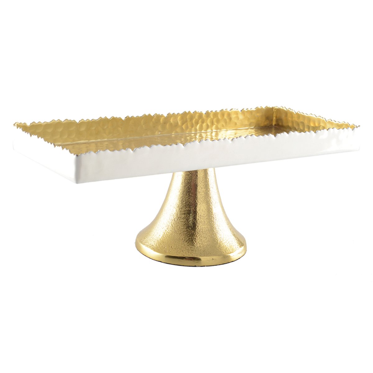 White and gold cake stand 35x15x12.5 cm