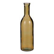 Rioja bottle vase - H50 x Ø15 cm - Recycled glass - ocher