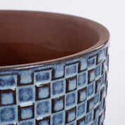 Daan Flowerpot - H18 x Ø19 cm - Blue
