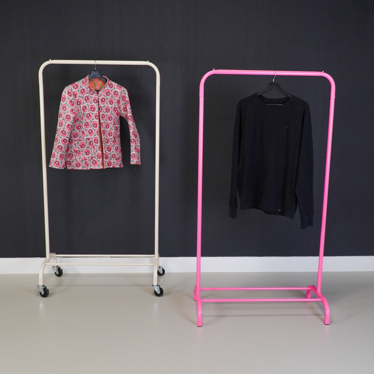 Clothrack - Metaal - roze - 80x40x150cm
