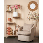 Armoire ouverte Jules - L76 x l30 x H178 cm - Métal - Marron clair
