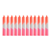 Candles - Dipdye - Extra Big - XXL -Pink/White/Pink