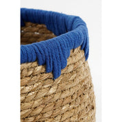 Jorck Plant Basket - Set of 3 - H24 x Ø26 cm - Seagrass - Blue, Brown