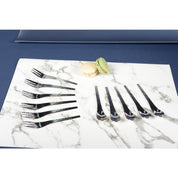 Set of 6 Argent Hammered Dessert Forks
