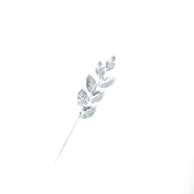 Artificial branch - Leaves - Polystyrene - Silver - 12x57cm