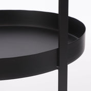 Etagere 2 Layers - H41 x Ø25 cm - Metal - Black