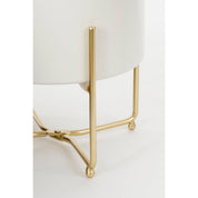 Aries Flower Pot on Stand - Set of 3 - H32 x Ø24 cm - White