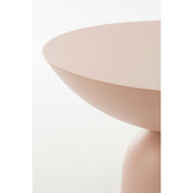 Celise side table - H28 x Ø47 cm - Metal - Light pink