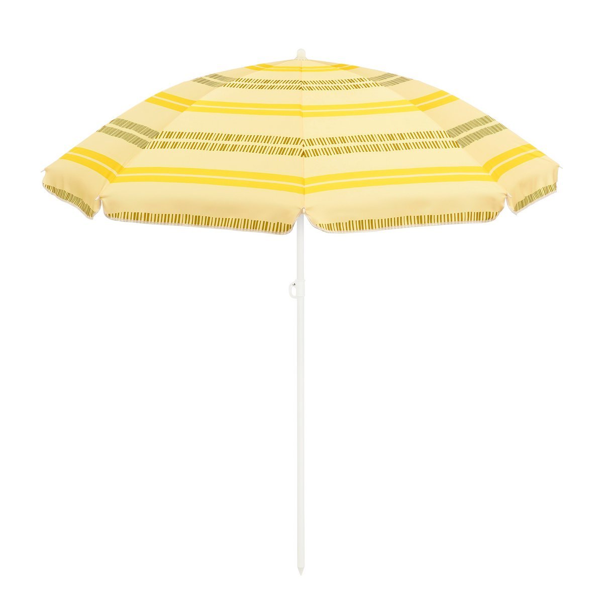 Parasol de plage Stripe - H180 x Ø160 cm - Jaune