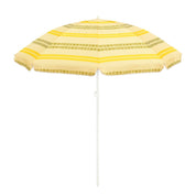 Parasol de plage Stripe - H180 x Ø160 cm - Jaune