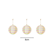 Christmas ornaments - Christmas balls - Foam - Neon colors - S3 - 8cm