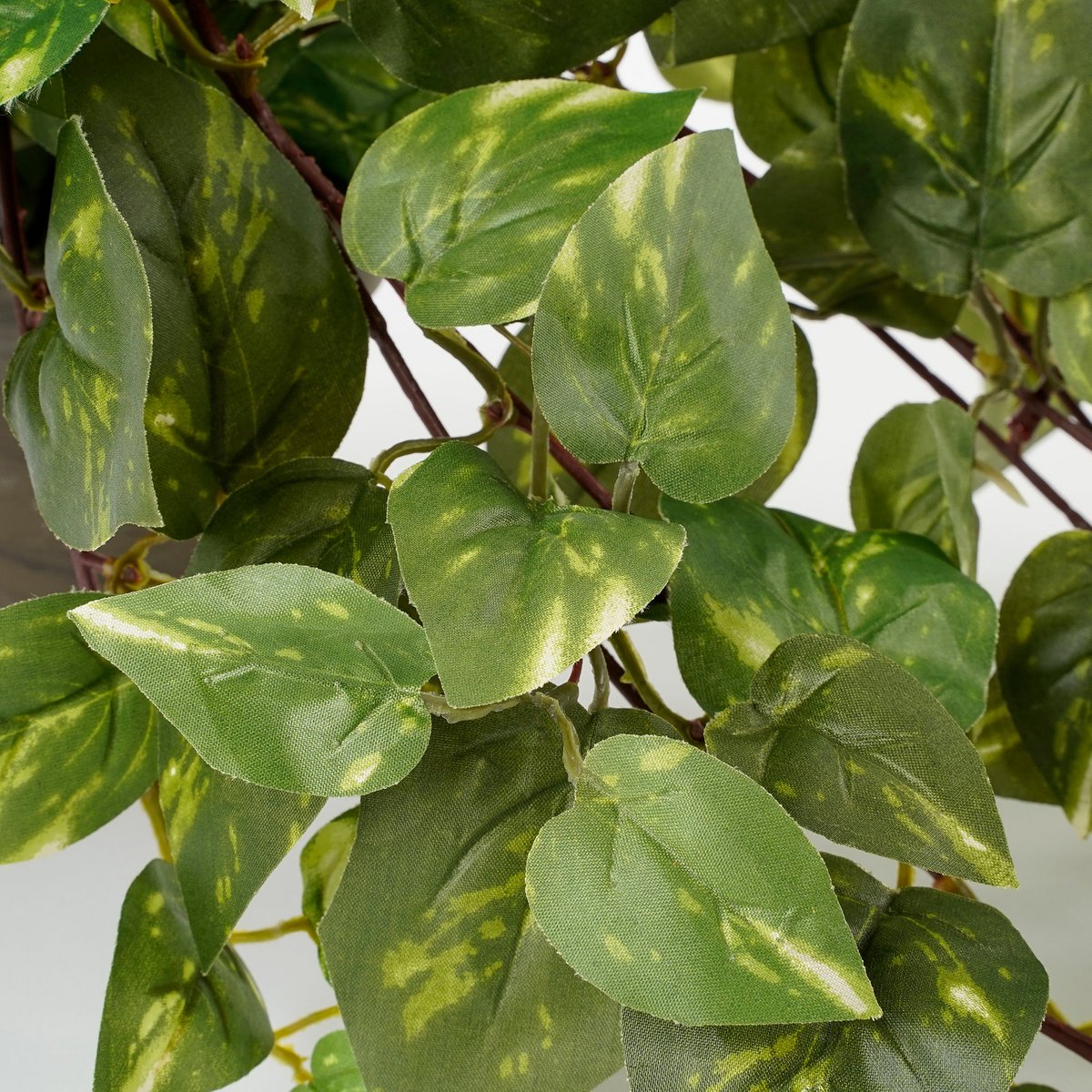Scindapsus artificiel suspendu en pot de fleurs Stan - H 45 x Ø 25 cm - Vert
