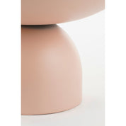 Celise side table - H28 x Ø47 cm - Metal - Light pink