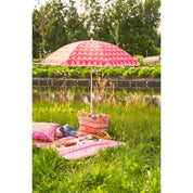Parasol de plage en forme de cœur - H180 x Ø160 cm - Rose
