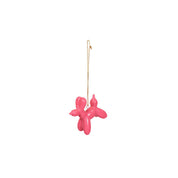 Ornament - Ballonhund-Anhänger - Keramik - Rosa - 6,5x3x6cm