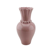 Vase - pearl neck - ceramic - light pink - 12x12x24cm