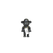 Ornament - aap -beeldje 'de legende' - zwart - 11x7x19cm