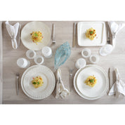 Assiette Plate Blanche Flora 26.6x26.6x2cm
