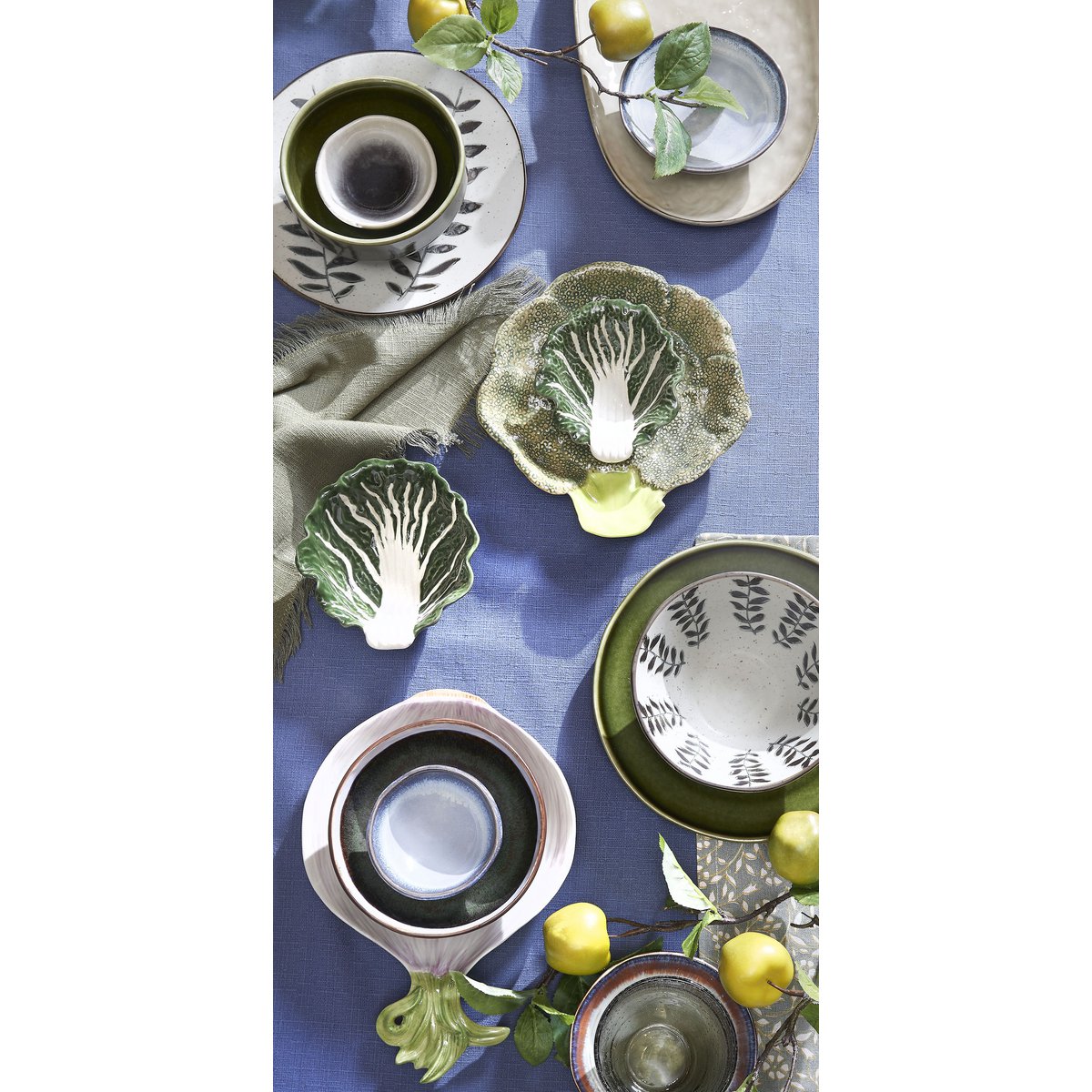Rhea Dinner plate - Ø28 cm - Ceramic - Green