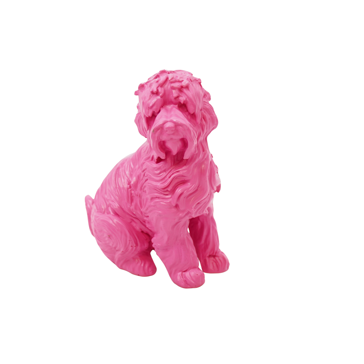 Ornament - Labradoodle - Polyresin - Pink - 10.5x5x9cm
