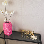Vase - Kisses - Ceramic - Neon Pink - 17x17x27cm