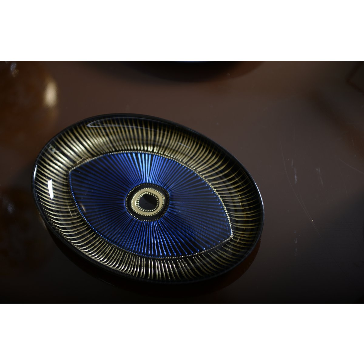 Decoratief ovaal bord - 22x15,5 cm