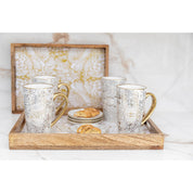 Set van 4 ronde borden - 12x12x2cm