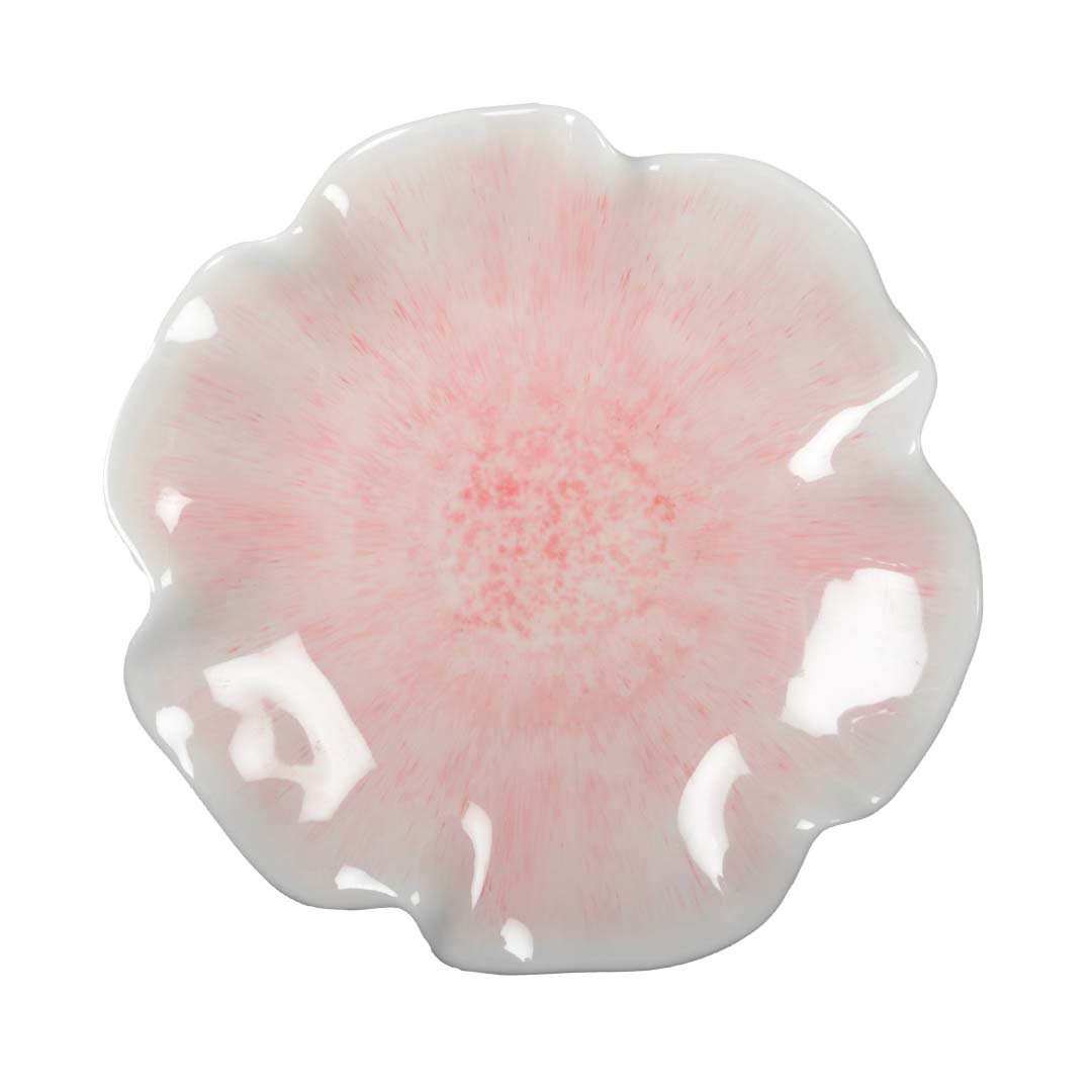 Mélamine Rose presentatie bord - 28x28x2.5cm