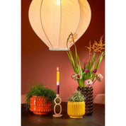 Boaz Flowerpot - H19 x Ø22 cm - Ceramic - Orange