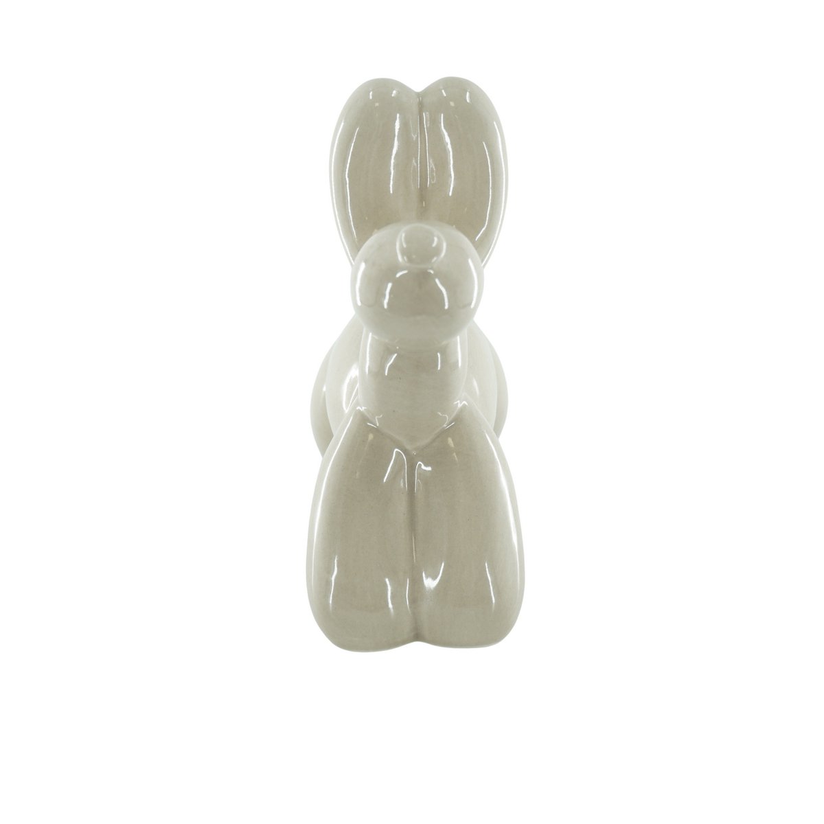 Ornament - Money Box Balloon Dog - Ceramic - Sand - 17x7x17cm