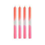 Candles - dip dye tapered - set of 4