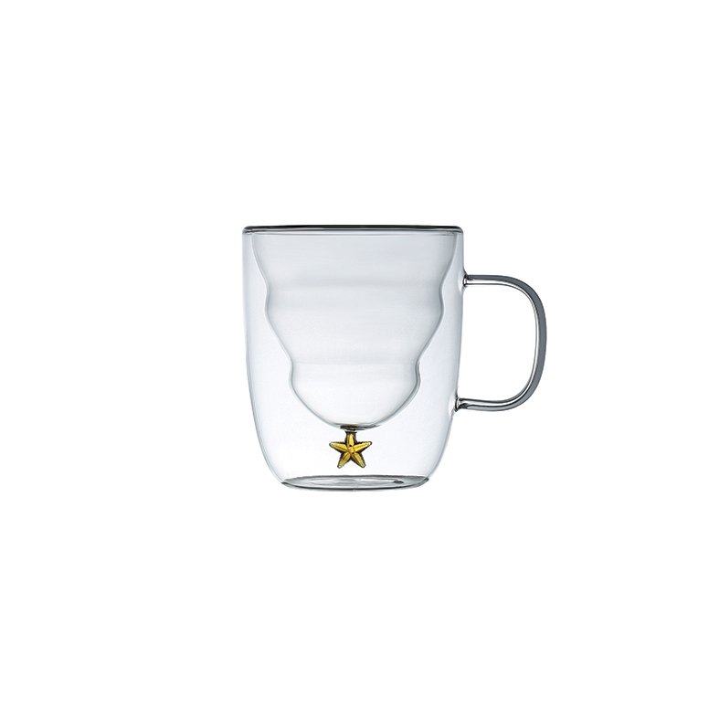 Doppelte wandbekers gold ster 250 ml - veel 2