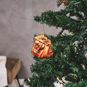 Christmas ornament - Horse - Glass - Brown - 8.5x8.5x9cm