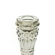 Kaarshouder - Glas - Smokey - 10x21cm