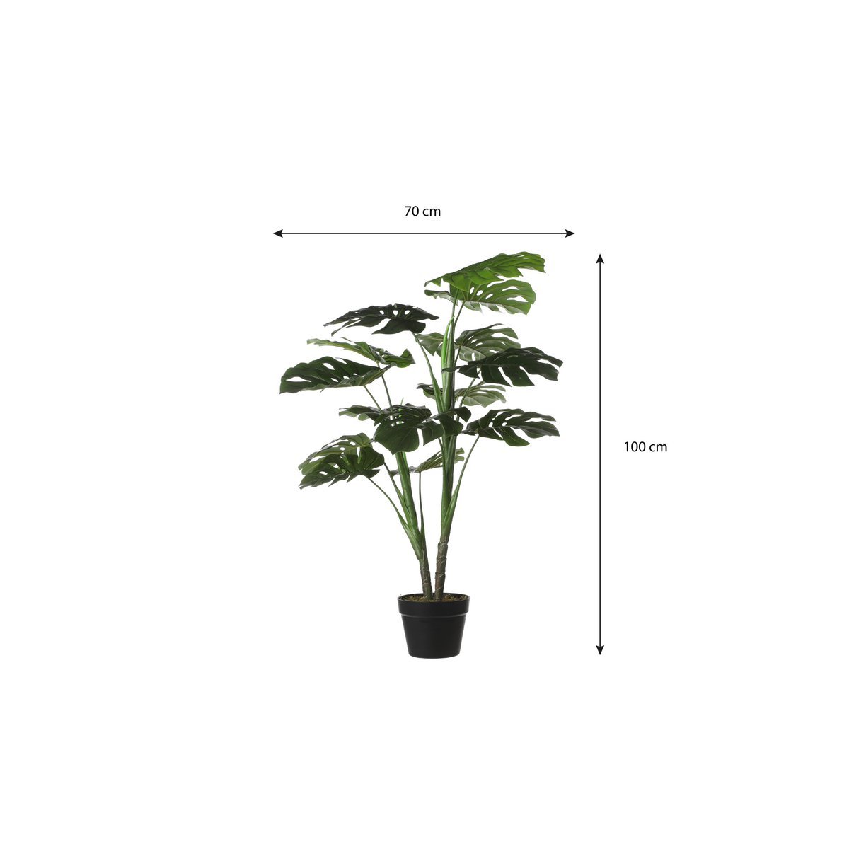 Monstera Artificial Plant - H100 x Ø70 cm - Green