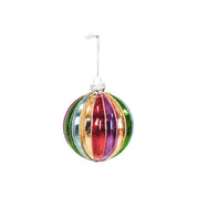 Christmas ball - Glass - Multicoloured - 8x8cm