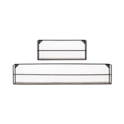 Wall shelves - Black - Metal - Set of 2