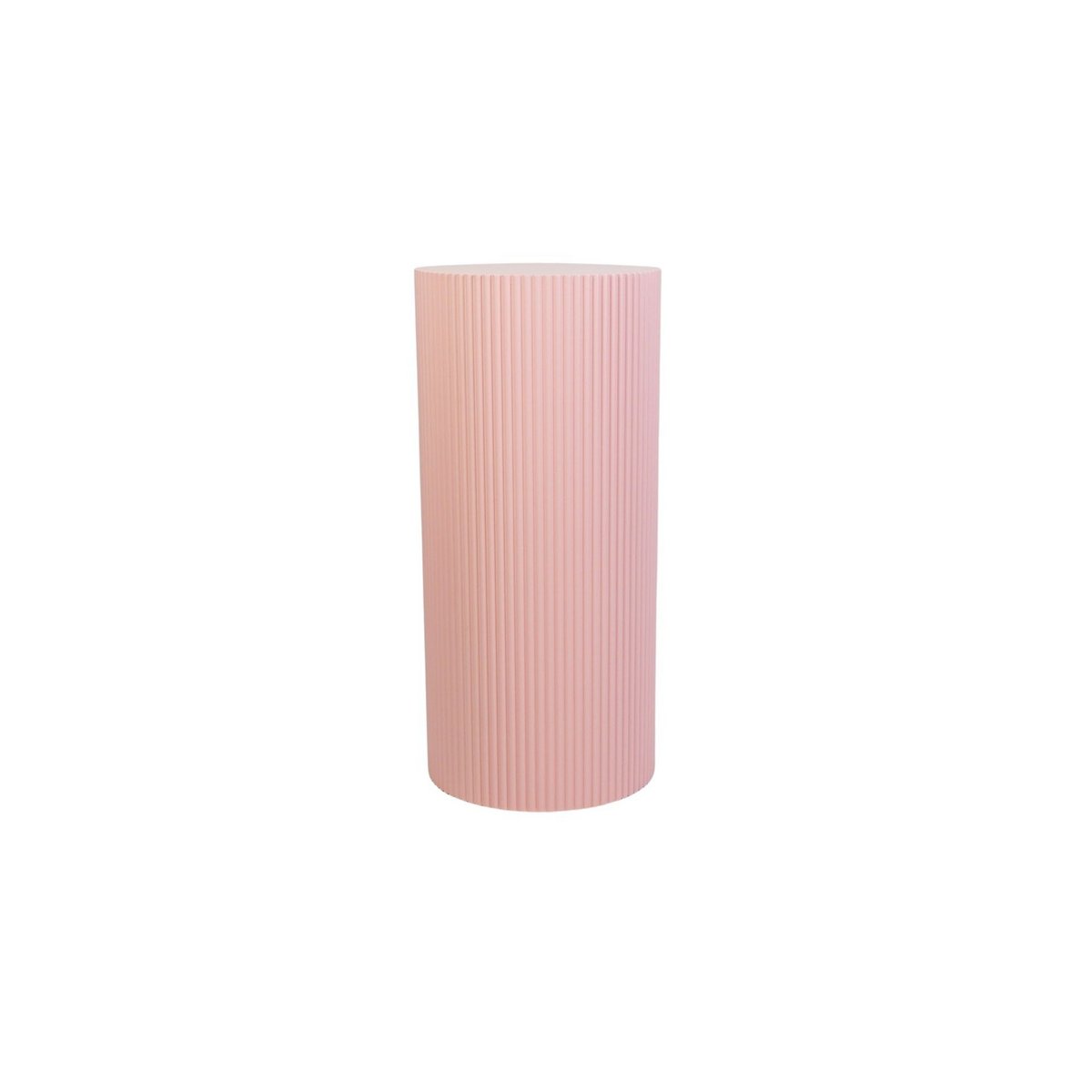Side table / Column - Cylinder - Light pink 