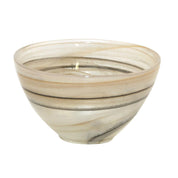 Beige Glass Bowl Sahara 15x15x8.5cm