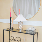 Table lamp - Crystal base - Glass - 19x19x20cm