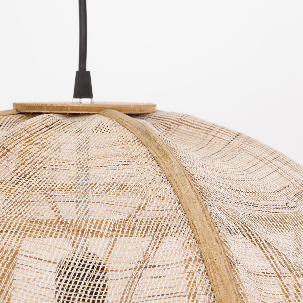 Pella Hanging Lamp - H50 x Ø51 cm - Linen - Beige